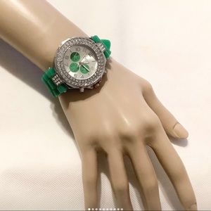 GENEVA Analogue Green Band Lady’s Watch
